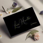 QR-code eenvoudig minimalistisch modern goud zwart Visitekaartje