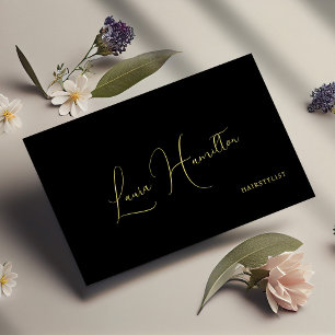 QR-code eenvoudig minimalistisch modern goud zwart Visitekaartje