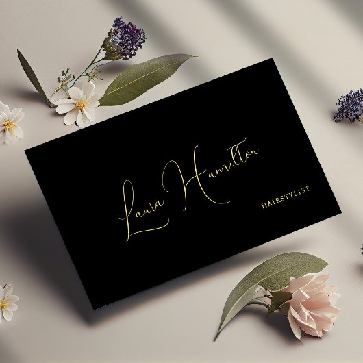 QR-code eenvoudig minimalistisch modern goud zwart Visitekaartje