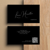 QR code eenvoudig minimalistisch modern zwart Visitekaartje
