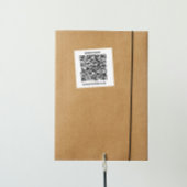 QR-code eenvoudig minimalistisch zakelijk logo Vierkante Sticker
