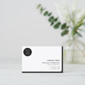 QR-code, eenvoudig te scannen netwerkbedrijf met l Visitekaartje (Staand voorkant)