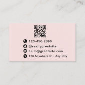 QR-code Eenvoudig Visitekaartje (Achterkant)