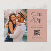 QR-code | Eenvoudige en moderne foto sparen de Dat Briefkaart (Voorkant)