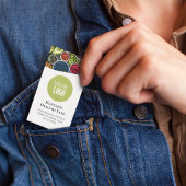 QR Code Eenvoudige Foto en Logo Groen Visitekaartje