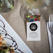 QR Code Eenvoudige Foto en Logo Zwart Visitekaartje