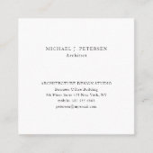 QR CODE eenvoudige minimalistische professionele s Vierkante Visitekaartje (Voorkant)