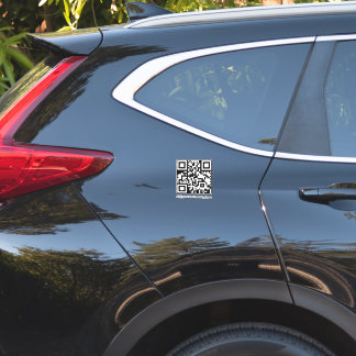 QR-code Eenvoudige naam Bedrijfskarakter Sticker