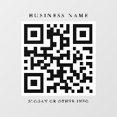 QR-code Eenvoudige zakelijke vensterkoppeling Raamsticker (Vel)