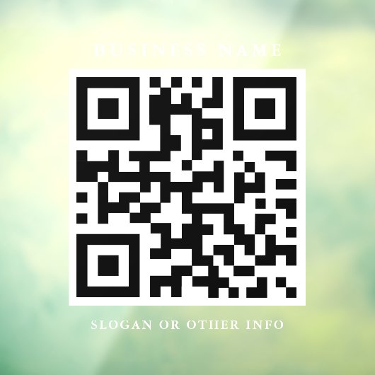 QR-code Eenvoudige zakelijke vensterkoppeling Raamsticker (Vel 3)
