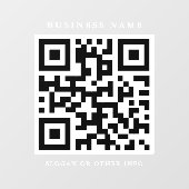 QR-code Eenvoudige zakelijke vensterkoppeling Raamsticker (Vel)