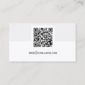 QR Code Elegant Computer Programmer | Beroepsbeoef Visitekaartje (Achterkant)