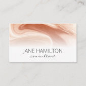 QR Code Elegant Marble Profile Visitekaartje (Voorkant)