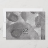 QR Code Elegant Minimalistisch Script Foto Bruilof Save The Date (Achterkant)