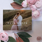 QR Code Elegant Minimalistisch Script Foto Bruilof Save The Date
