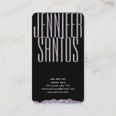 QR Code Elegant Monogram Verbind met ons Visitekaartje (Achterkant)