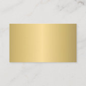 QR-code elegant professioneel goud, aangepast logo Visitekaartje (Achterkant)