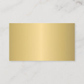 QR-code elegant professioneel goud, aangepast logo Visitekaartje (Achterkant)