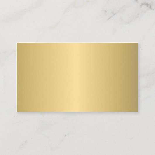 QR-code elegant professioneel goud, aangepast logo Visitekaartje (Achterkant)