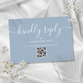 QR Code Elegant Script vriendelijk antwoord Dusty