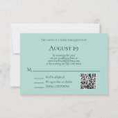 QR Code Elegant Seaside String Lights Beach RSVP Kaartje (Achterkant)