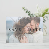 QR Code Elegant Vellum Overlay 3 Foto Verloving Save The Date (Staand voorkant)