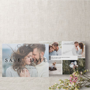 QR Code Elegant Vellum Overlay 5 foto Verloving Save The Date