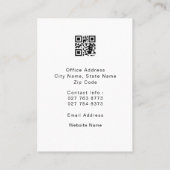 QR Code Elegant verkiezingscampagne Visitekaartje (Achterkant)