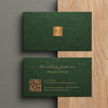 QR code elegante luxe groen goud monogram