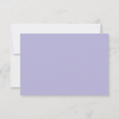 QR Code Elegante Paarse Wisteria Script Formeel RS RSVP Kaartje (Achterkant)