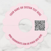 QR-code en aangepast Label voor promotiemateriaal (Voorkant)