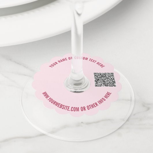 QR-code en aangepast Label voor promotiemateriaal  (Dichtbij)