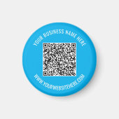 QR-code en aangepaste professionele magneet (Voorkant)