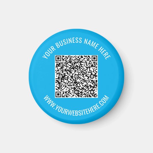 QR-code en aangepaste professionele magneet (Voorkant)