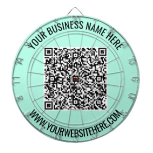 QR-code en aangepaste professionele tekst op maat Dartbord