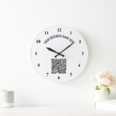 QR-code en aangepaste professionele tekst op maat Grote Klok (Huis)