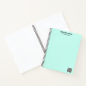 QR-code en aangepaste professionele tekst op maat Notitieboek (Binnen)