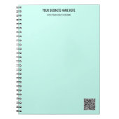 QR-code en aangepaste professionele tekst op maat Notitieboek (Voorkant)