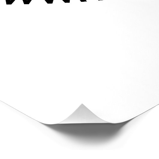 QR-code en aangepaste professionele tekst op maat Perfect Poster (Hoek)