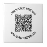 QR-code en aangepaste professionele tekst op maat Tegeltje<br><div class="desc">QR-code en aangepaste tekst Professionele gepersonaliseerde Business Name Website Promotional Company Supplies / Gift - Voeg uw QR-code toe - Afbeelding of Logo / Naam - Bedrijf / Website of E-mail of Telefoon - Contactgegevens / Adres of Verwijderen - Vergroot en verplaats of verwijder/voeg Elementen toe - Afbeelding / Tekst...</div>
