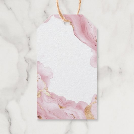 QR-code en aangepaste tekst Cadeaulabels (Achterkant)