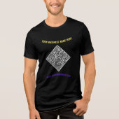 QR-code en aangepaste tekst hebben uw bedrijf gepe Tri-Blend Shirt (Voorkant)