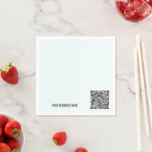 QR Code en Aangepaste tekst servetten - Kies kleur (Insitu)