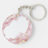 QR-code en aangepaste tekst Sleutelhanger (Achterkant)