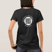 QR Code en aangepaste tekst Uw gepersonaliseerde T T-shirt (Achterkant)