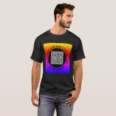 QR Code en aangepaste tekst Uw gepersonaliseerde T T-shirt (Voorkant volledig)