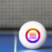 QR Code en Aangepaste Tekst Uw Ping Pong Ball (Net)