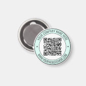QR-code en aangepaste tekstmagneet Kleuren kiezen Magneet (Voorkant / Achterkant)