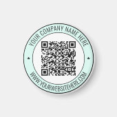 QR-code en aangepaste tekstmagneet Kleuren kiezen Magneet (Voorkant)