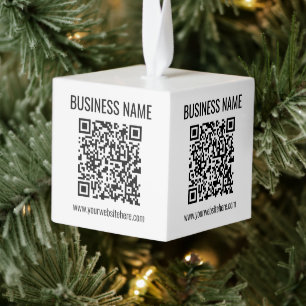QR-code en bedrijfsnaam Decoratie